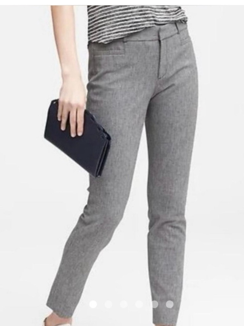 Banana Republic Sloan Brushed Bi-Stretch Slim Ankle Pants Women’s Size 4 Gray